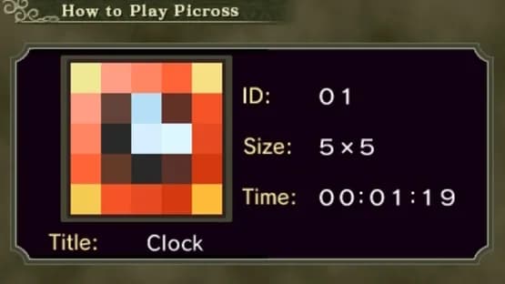 My Nintendo Picross: The Legend of Zelda Twilight Princess — Screenshoty