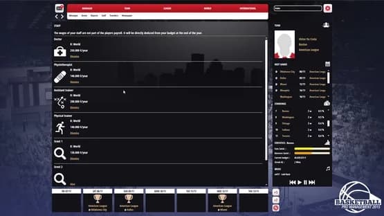 Basketball Pro Management 2015 — Screenshoty