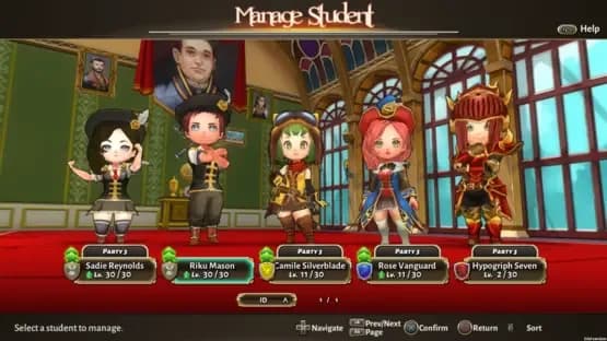 Valthirian Arc: Hero School Story — Screenshoty