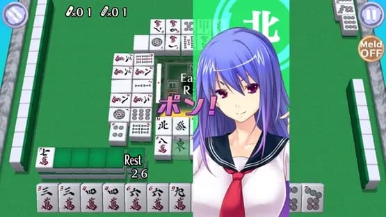 Mahjong Pretty Girls Battle: School Girls Edition — Screenshots