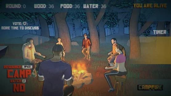 Campfire: One of Us Is the Killer — Screenshoty