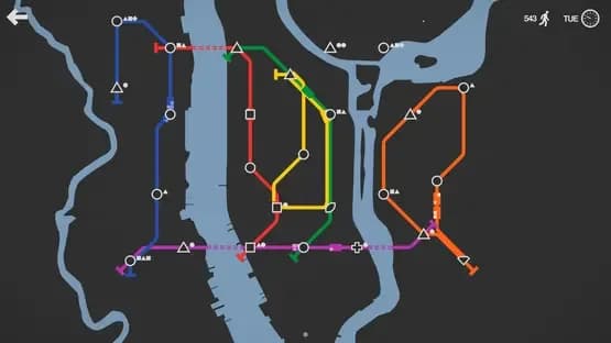 Mini Metro — Screenshoty
